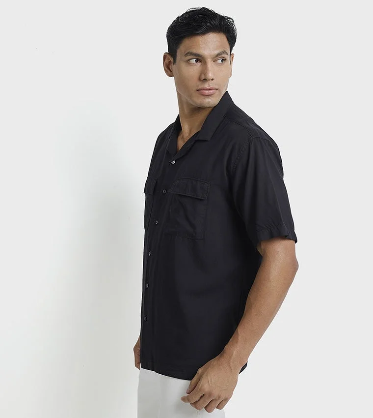 بين شيرمان Ben Sherman Men's Short Sleeve Solid Shirts