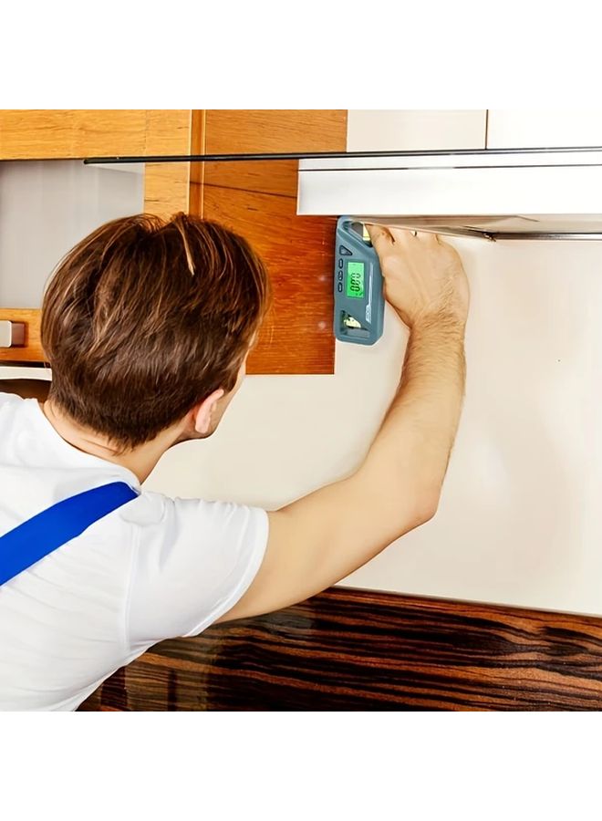 Blue Digital Angle Gauge with Backlit LCD Magnetic Inclinometer and Slope Conversion - Image 4