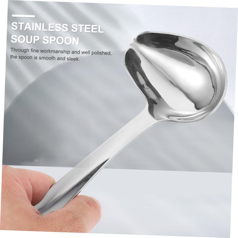 304 Stainless Steel Oil Pouring Spoon Thickened Kitchen Scoop Home Cookware - Image 4