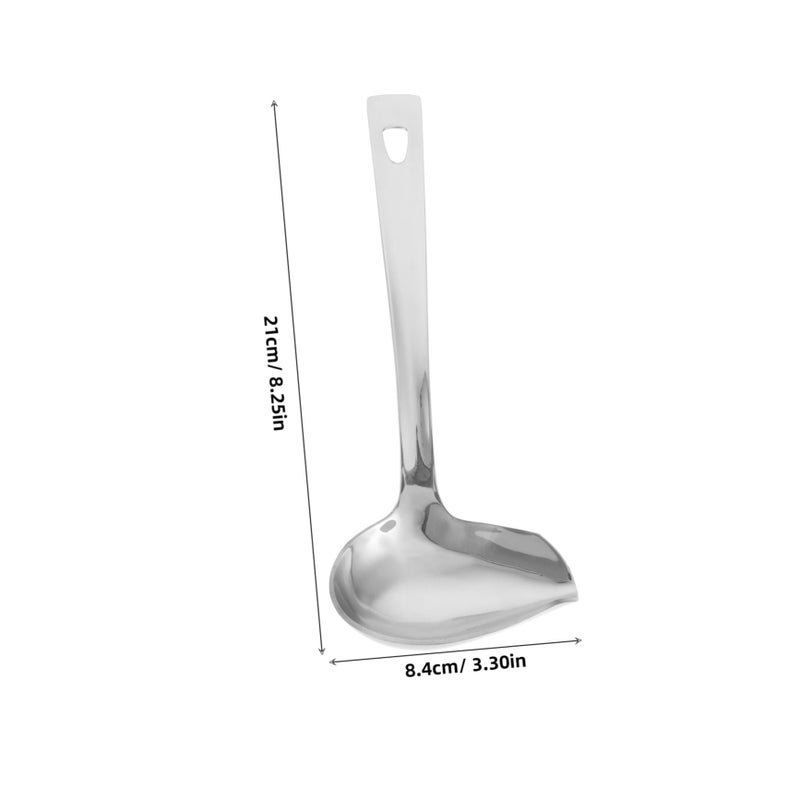 304 Stainless Steel Oil Pouring Spoon Thickened Kitchen Scoop Home Cookware - Image 3