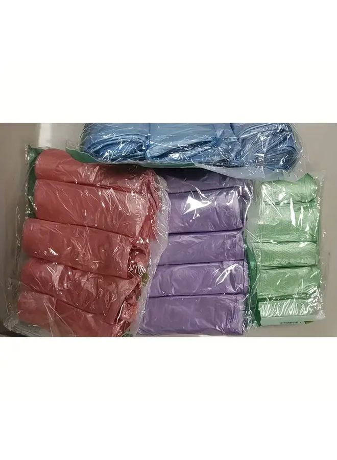 5 Pack Heavy Duty Trash Bags Random Color 5 Rolls Extra Thin Space Saving Design For Kitchen Bathroom Office Home - Image 4