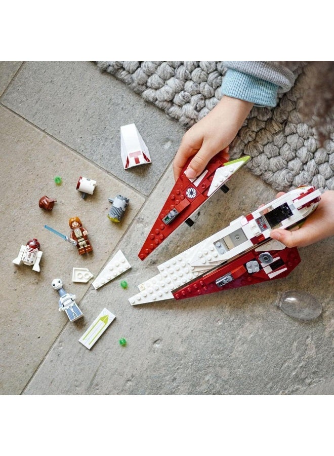 LEGO 75333 Star Wars Obi-Wan Kenobi’s Jedi Starfighter, Buildable Toy with Taun We Minifigure, Droid Figure and Lightsaber, Attack of the Clones Set - Image 4
