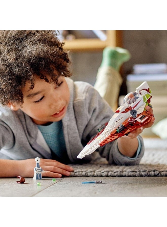 LEGO 75333 Star Wars Obi-Wan Kenobi’s Jedi Starfighter, Buildable Toy with Taun We Minifigure, Droid Figure and Lightsaber, Attack of the Clones Set - Image 1