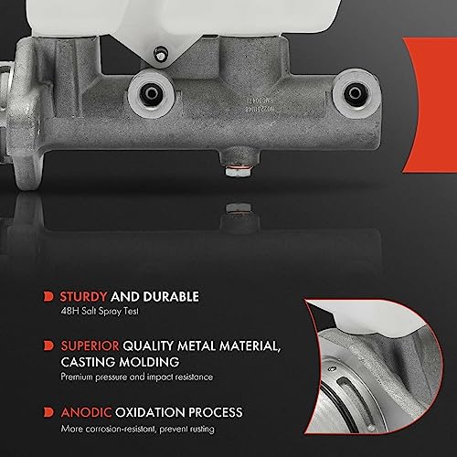A-Premium Brake Master Cylinder with Reservoir and Sensor Compatible with Toyota Yaris 2007-2011 2019, L4 1.5L, Automatic Transmission - Image 2