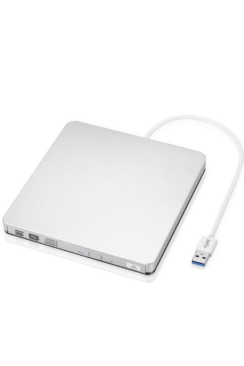 Araone USB-C Super Drive, External DVD/CD Reader and DVD/CD Burner for Apple-Mac Book Air/Mac Book Pro with USB-C, Port Plug and Play (Silver) - Image 1