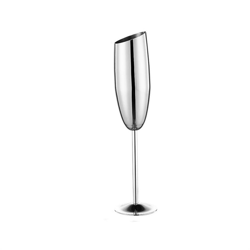 Verres À Vin En Métal Verres à champagne Verres hauts en acier inoxydable Verres à vin en métal(Colour 4) - Image 4