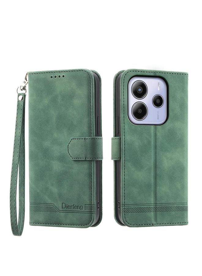 اس-توب جراب لهاتف Redmi Note 14 4G مقاس 163.25 مم من الجلد الصناعي الهجين من Dierfeng Dream Line من مادة TPU - Image 1