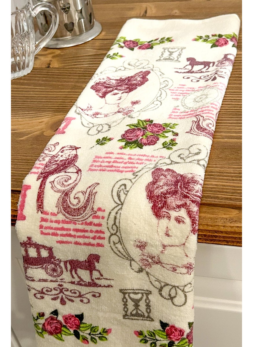 Cnr Garden Kitchen Cotton Printed 100% Cotton 30X50 cm Hand Face Kitchen Towel Soft Patterned Water Absorbent Towel  - Image 3
