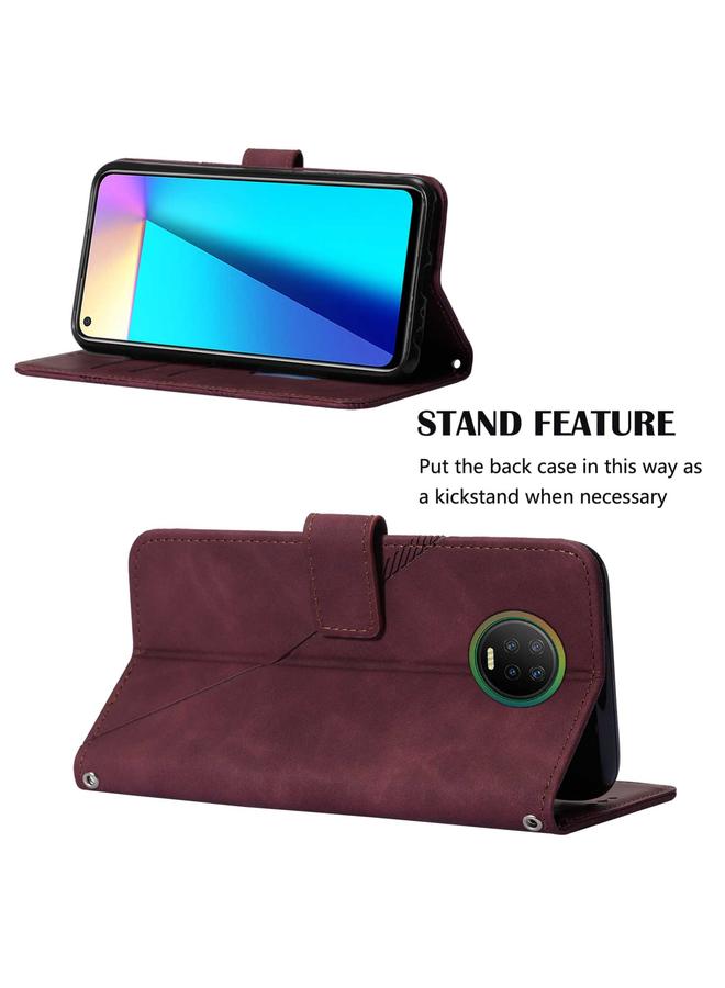 اس-توب جراب هاتف Infinix X690 Note 7 Crossbody مصنوع من الجلد المنقوش ثلاثي الأبعاد - Image 4