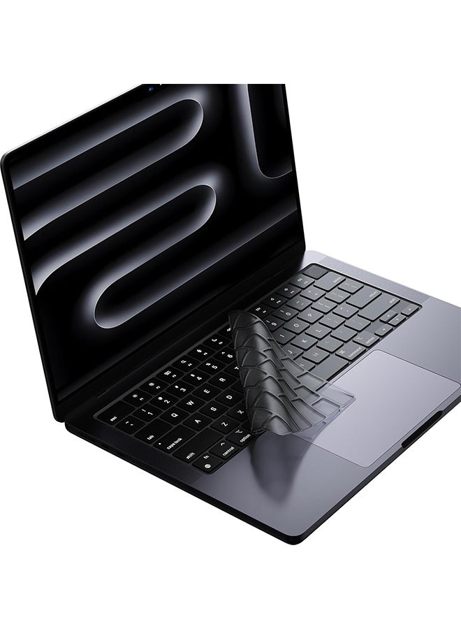 Premium Keyboard Cover Protector, Ultra Thin Keyboard Skin for M2 M3 M4 MacBook Air 15", M2 M3 M4 MacBook Air 13.6", 2024 2023 2022 2021 MacBook Pro 14" 16" M4 M3 M2 M1 Chip Pro/Max(grey) - Image 1