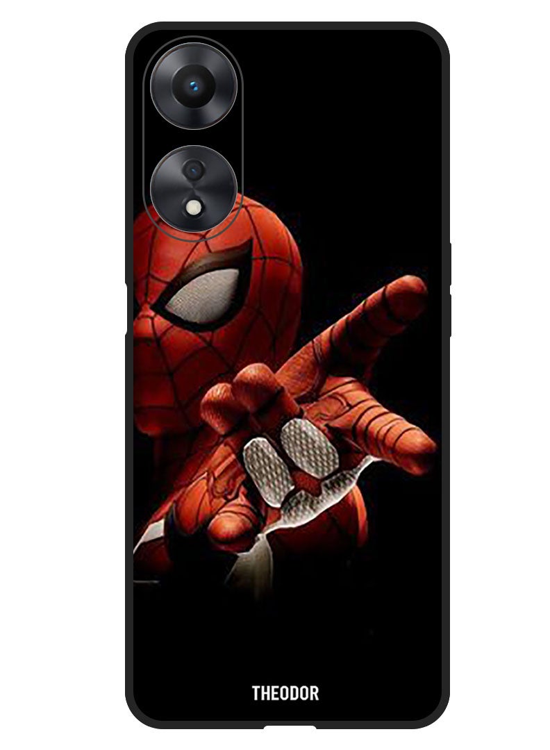 Theodor Protective Case Anti Scratch Shock Proof Bumper Cover For Oppo A1 5G Spider Wallpaper - Image 1