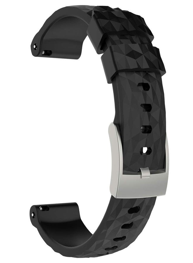 AWADUO Suunto Spartan Sport Wrist HR Baro Replacement Band, Replacement Silicone Wrist Band Strap For Suunto Spartan Sport Wrist HR Baro Watch And Suunto 9 Baro, Soft And Durable (Silicone Black) - Image 1