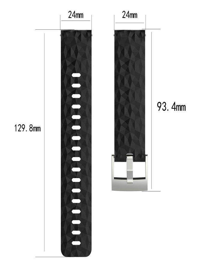 AWADUO Suunto Spartan Sport Wrist HR Baro Replacement Band, Replacement Silicone Wrist Band Strap For Suunto Spartan Sport Wrist HR Baro Watch And Suunto 9 Baro, Soft And Durable (Silicone Black) - Image 4