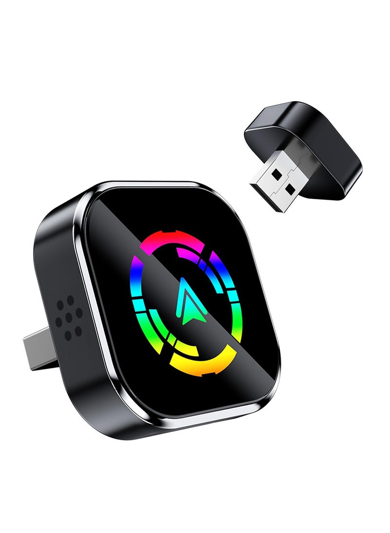 Digisand Wireless CarPlay Adapter Upgraded Wired to Wireless for Apple CarPlay & Android Auto, Mini USB Design Car Play Adapter with Type-C Extension, Plug and Play, Stable Connection & No Latency - Image 1