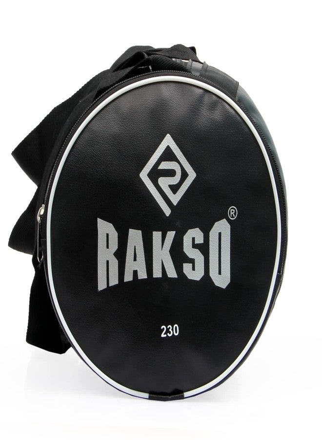 Rakso حقيبة رياضية أنيقة سوداء من راكسو للرجال والنساء والأولاد والبنات، حقيبة كبيرة مقاومة للماء، مناسبة للتمارين الرياضية (موديل 10.5) - Image 3