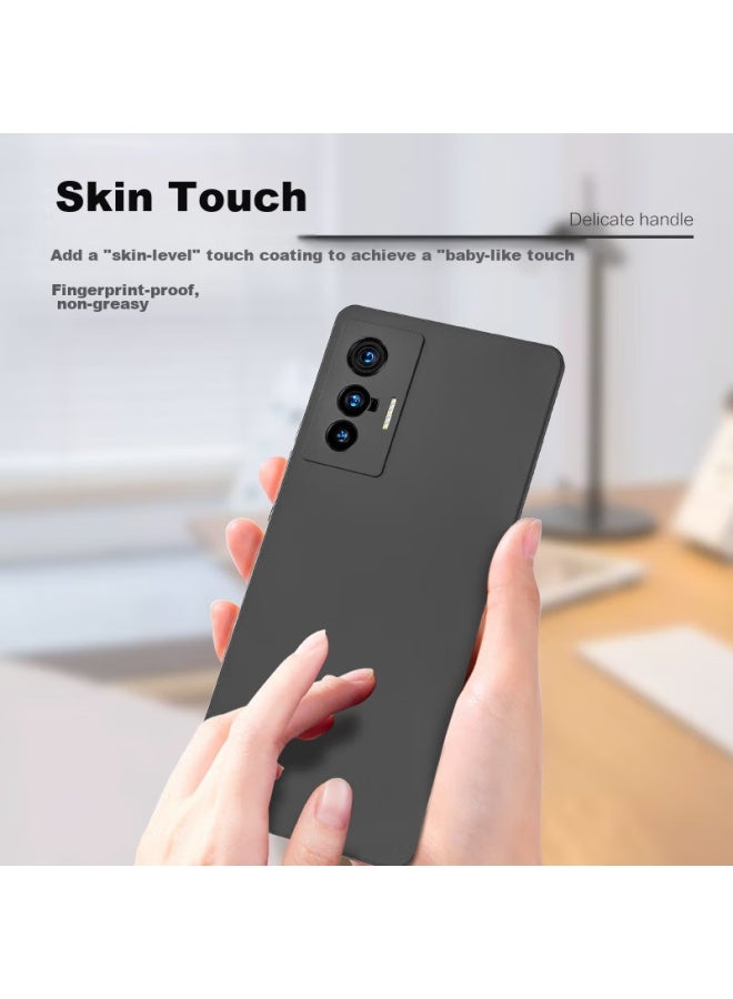 Hotfire Phone Case For Vivo X70, Vivo X70 Protective Cover, Full Lens Protection Upgraded Frosted Anti-drop Slim Silicone Soft Case For Men And Women - Dark Night Green - Image 5