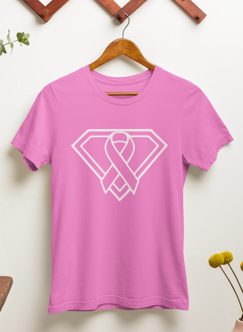 ZOOM Children’s Superman Logo Breast Cancer Awareness Support T-Shirt