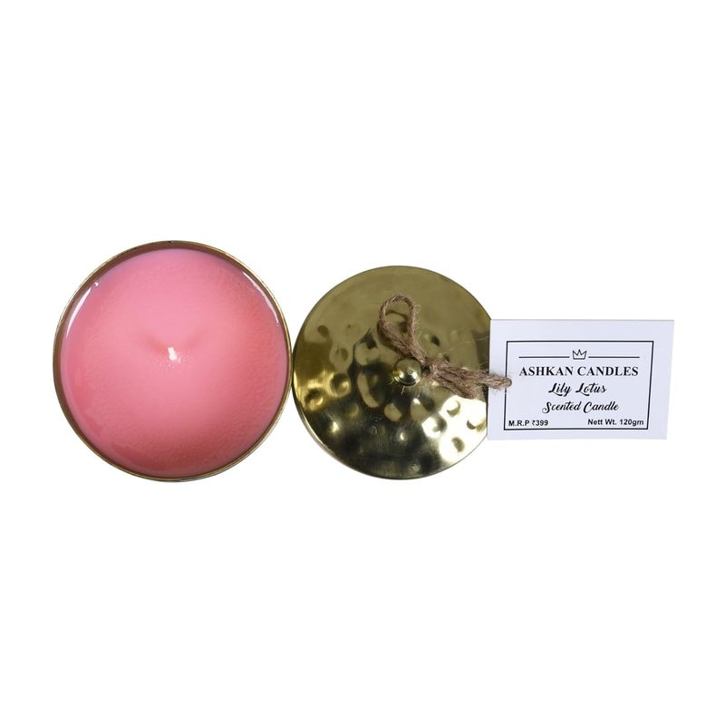 ASHKAN CANDLES Ashkan Candles Hammered Jar Soy Candle 120g Perfect for Adding a Touch of Magic to Your Diwali Festivities or as a Thoughtful Gift to Loved Ones - Image 3
