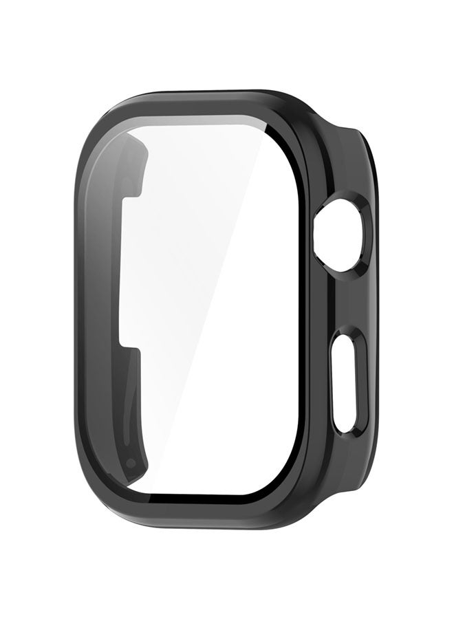 SJet Huawei Watch D2 Case Hard PC Case with Tempered Glass Screen Protectors Full Protective Cover(Black) - Image 2