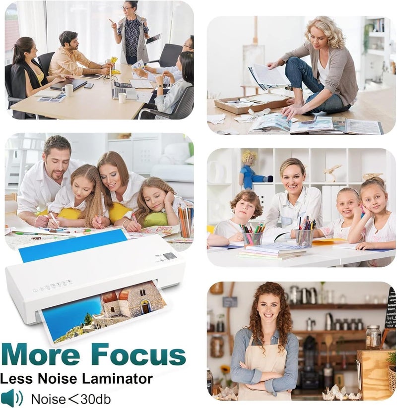 LINJIE Laminator, A4A5A6 Size Cold And Hot Laminating Machine, With Paper Cutter Corner Rounder, Suitable For Personal Laminators In Home、Office、And School Applications - Image 2