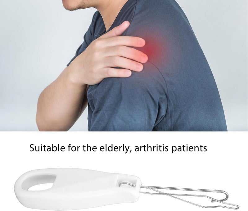 كلاراكو مساعدات ربط الأزرار والسحّاب، مساعدات ربط الملابس المصنوعة من الفولاذ المتين، مساعدات ربط السحّاب، خطافات الأزرار لكبار السن وذوي الحركة المحدودة - Image 4