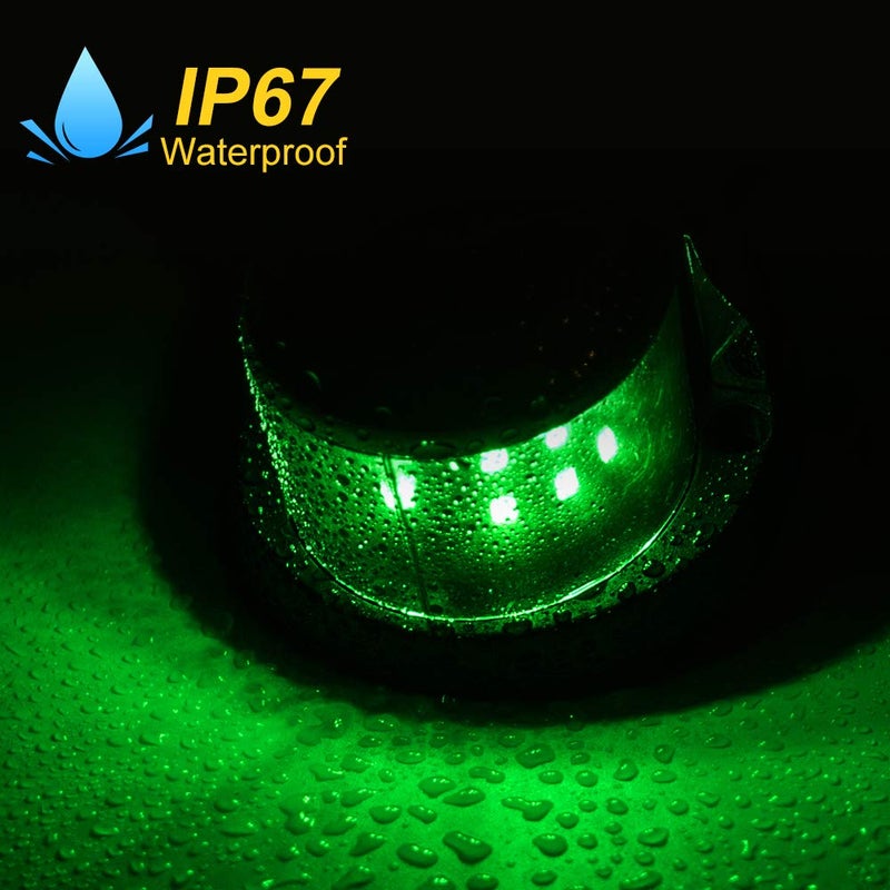 Sebnux LED Boat Navigation Light Red and Green LED Marine Navigation Light Boat Bow Light for Pontoon and Small Boat (Silver) - Image 4