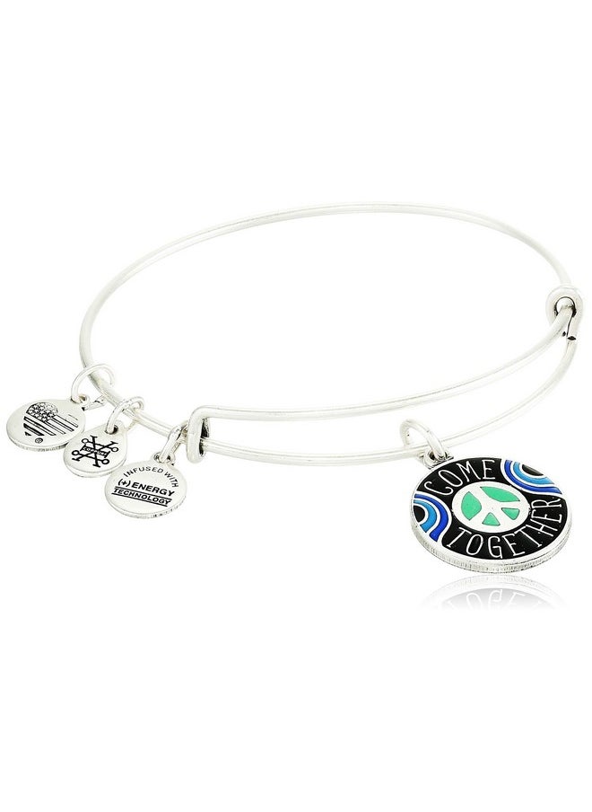 ALEX AND ANI - Women'S Come Together Charm Bangle Bracelet Rafaelian Silver Expandable - Image 1