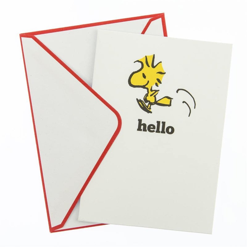 Graphique Happy Woodstock Boxed Notecards, 16 Peanuts "Hello" Message Cards, with Matching Envelopesand Storage Box, 3.25" x 4.75" - Image 2