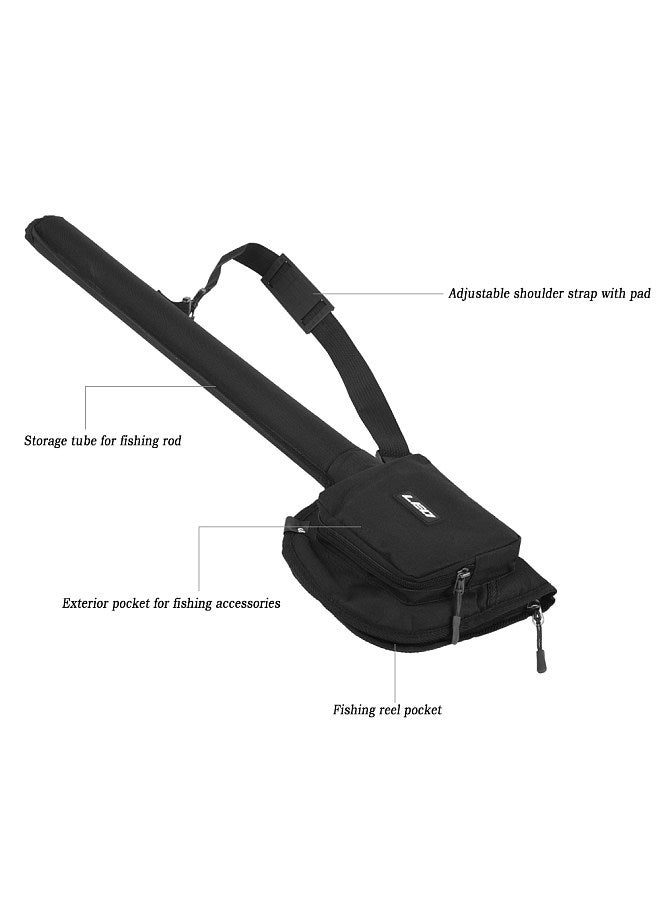 Generic Canvas Fishing Rod Bag Portable Fishing Rod Reel Storage Tubes Cases Fishing Rod Fly Fishing Bag - Image 5
