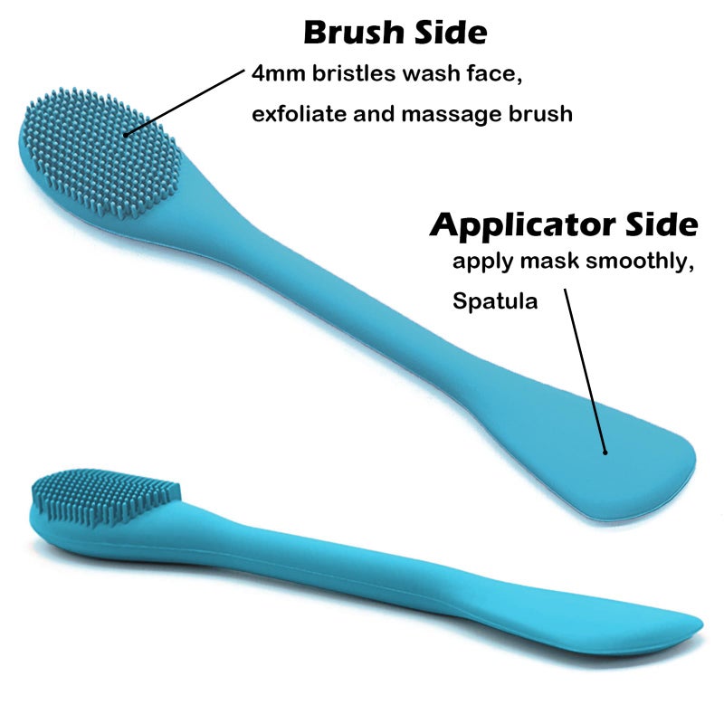 RamPula Pore Brush & Face Mask Applicator, Lymphatic Drainage Brush | Face Scrubber, Silicone Jelly Brush for Deep Pore Cleansing, Face Brush for Lymphatic Drainage Massager, Applicator for Mud, Clay - Image 4