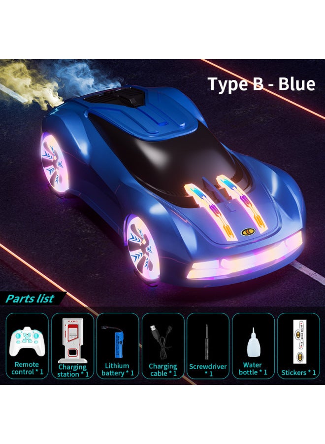 إسكدنيا JJRC Smart Light Spray Energy Concept Technology Sports Car Boy لعبة لاسلكية للتحكم عن بعد - اللون: النوع B أزرق (النسخة الإنجليزية) - Image 1