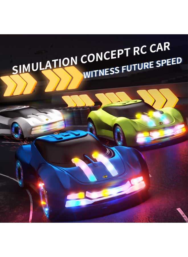 إسكدنيا JJRC Smart Light Spray Energy Concept Technology Sports Car Boy لعبة لاسلكية للتحكم عن بعد - اللون: النوع B أزرق (النسخة الإنجليزية) - Image 2