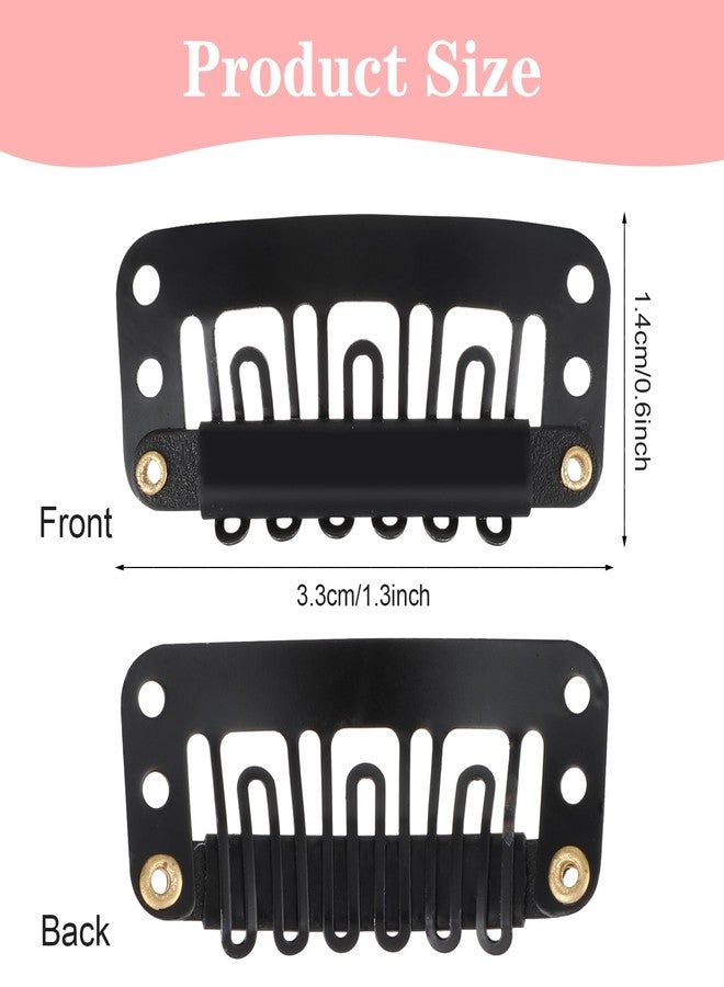 BLUSHIA 12Pcs Hair Extension Clips| Hair Patch Clips| Hair Wig Clips| Hair Attachement Clips| Durable & Heavy| Tic-Tac Mechanism| 1 inch - Image 2