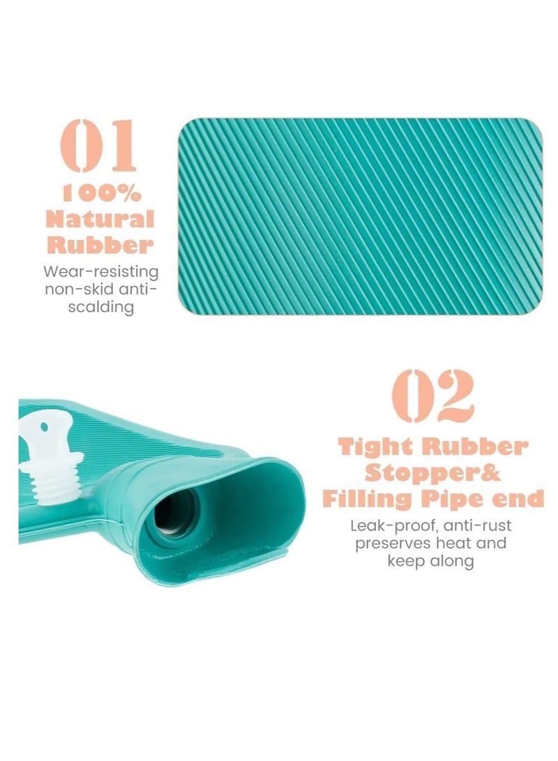 Generic Hot Water Bag BPA Free Hot Water Bottle For Shoulder Neck and Muscle Pain Hand And Feet Warmer Menstrual Cramps Hot Compress And Cold Therapy (Random Color,...  - Image 5
