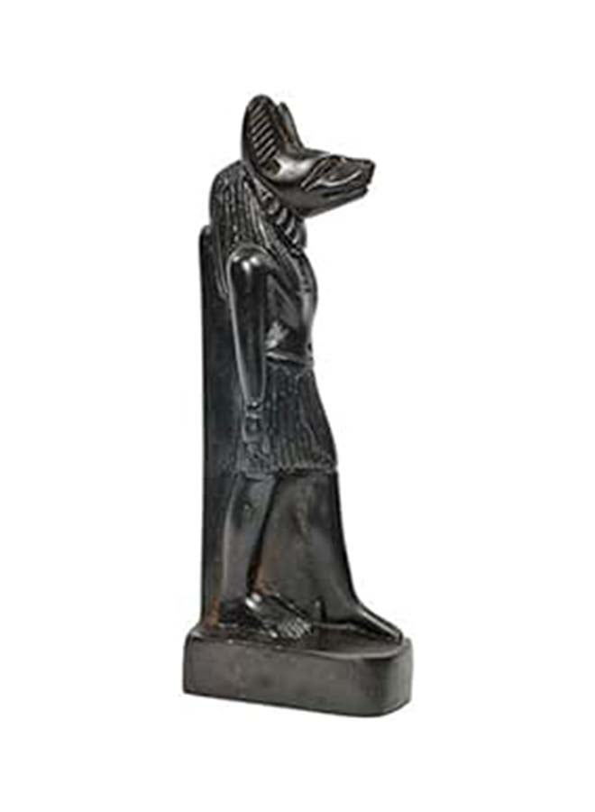 Generic Discoveries Egyptian Imports - Anubis Miniature Standing Statue - Black  4.75 Tall - Made In Egypt 