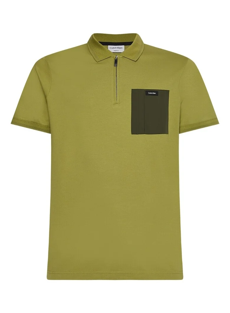 CALVIN KLEIN Front Zip Polo
