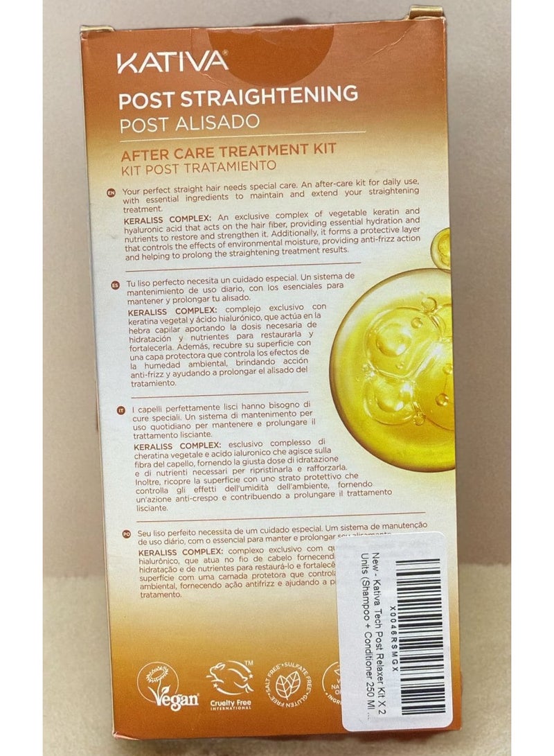 Kativa Post Straightened Salt Free Shampoo And Conditioner Kit - Image 2