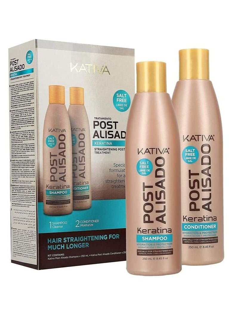 Kativa Kativa Post Straightened Salt Free Shampoo And Conditioner Kit  - Image 2