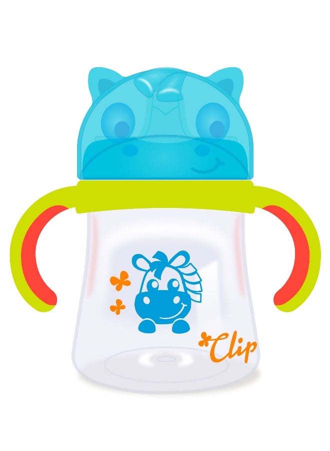 Playgro Clip Clop Starter Spout Cup 4M+ – BPA-Free Baby Training Cup with Soft Spout, Easy-Grip Handles, Spill-Resistant Design for Infant Weaning & Self-Feeding - Image 1