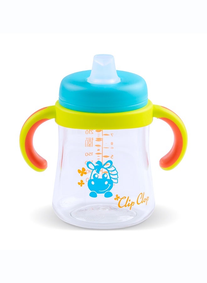 Playgro Clip Clop Starter Spout Cup 4M+ – BPA-Free Baby Training Cup with Soft Spout, Easy-Grip Handles, Spill-Resistant Design for Infant Weaning & Self-Feeding - Image 3