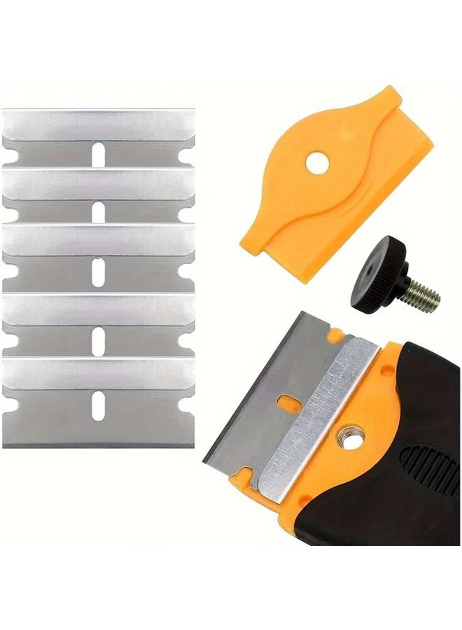 20pcs Heavy Duty Stainless Steel Scraper Blades Color 20 Multi Surface Cleaning Tool - Image 5