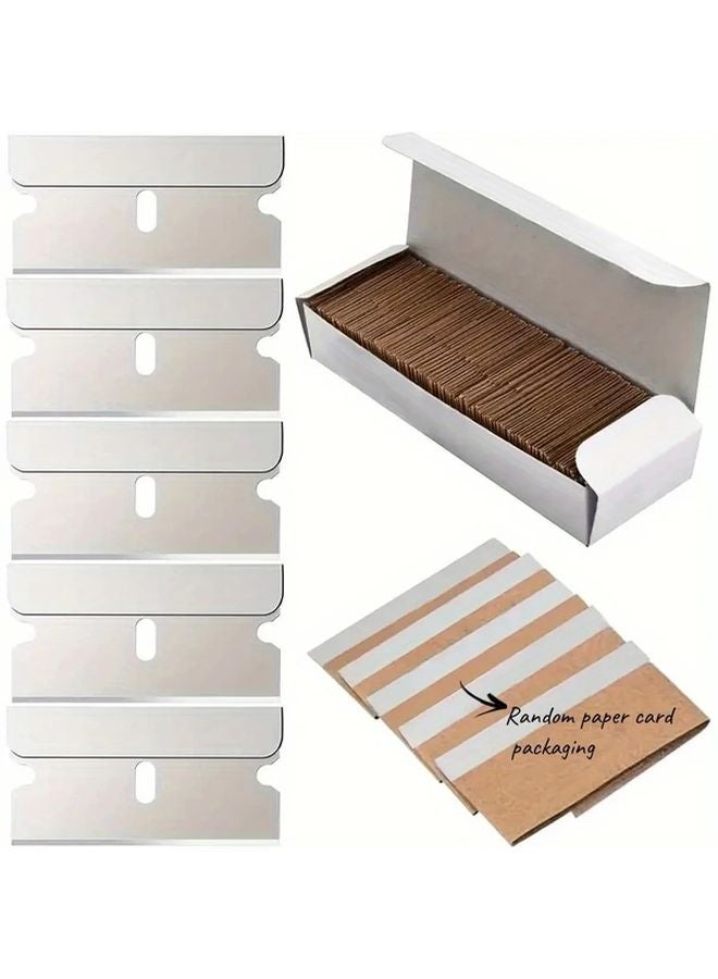 20pcs Heavy Duty Stainless Steel Scraper Blades Color 20 Multi Surface Cleaning Tool - Image 2