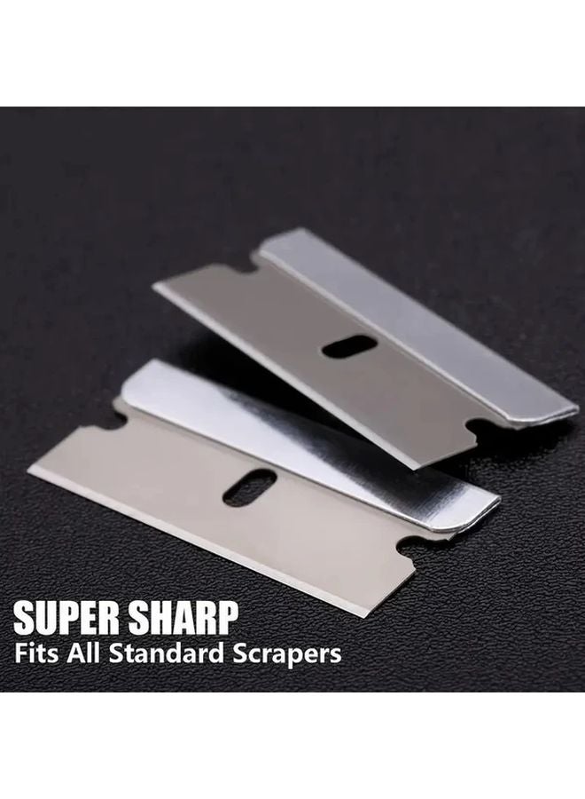 20pcs Heavy Duty Stainless Steel Scraper Blades Color 20 Multi Surface Cleaning Tool - Image 4