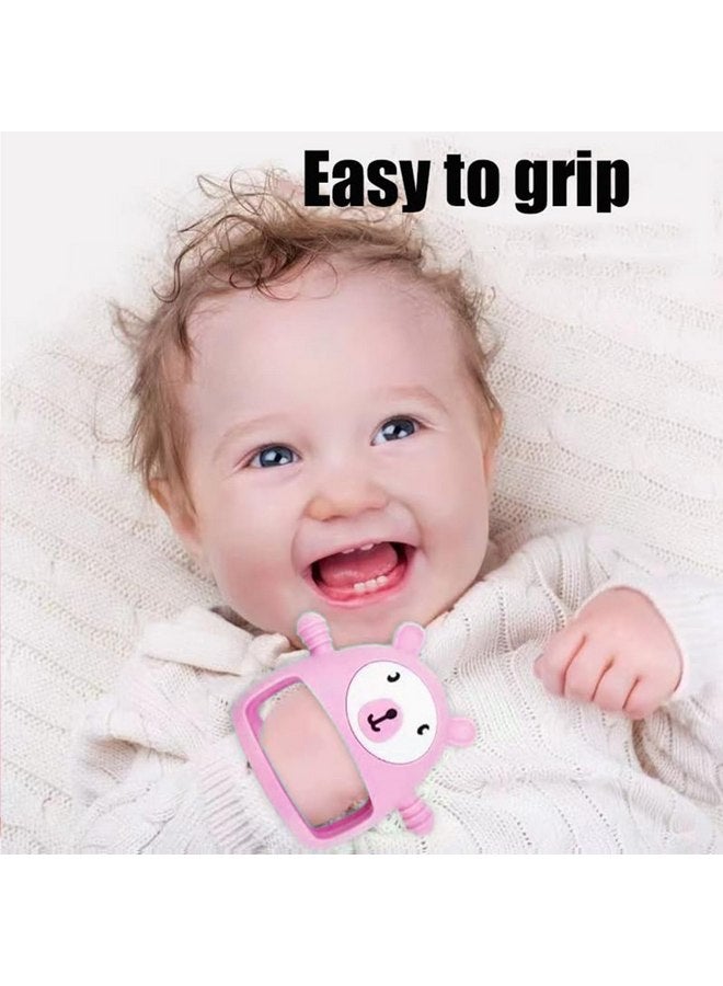 MR LION Baby Teething Toy, Silicone Baby Teether Toy for Babies, Hand Teether Pacifiers for Infants, Silicone Baby Mitten Teether for Soothing Teething Pain Relief, Baby Chew Toy - Image 4
