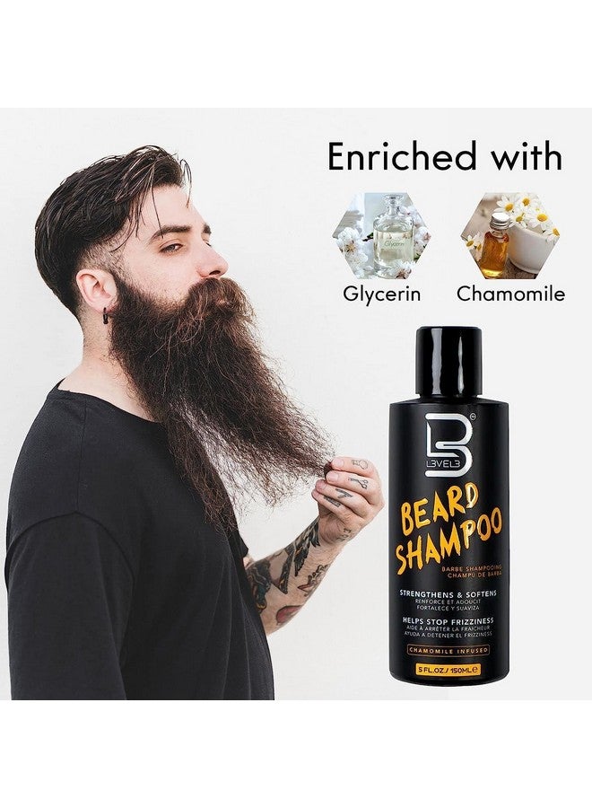 L3 3 Level 3 Beard Shampoo Cleanse And Nourish Your Facial Hair Softens And Tames Frizzy Beards (3 Pack) - Image 5
