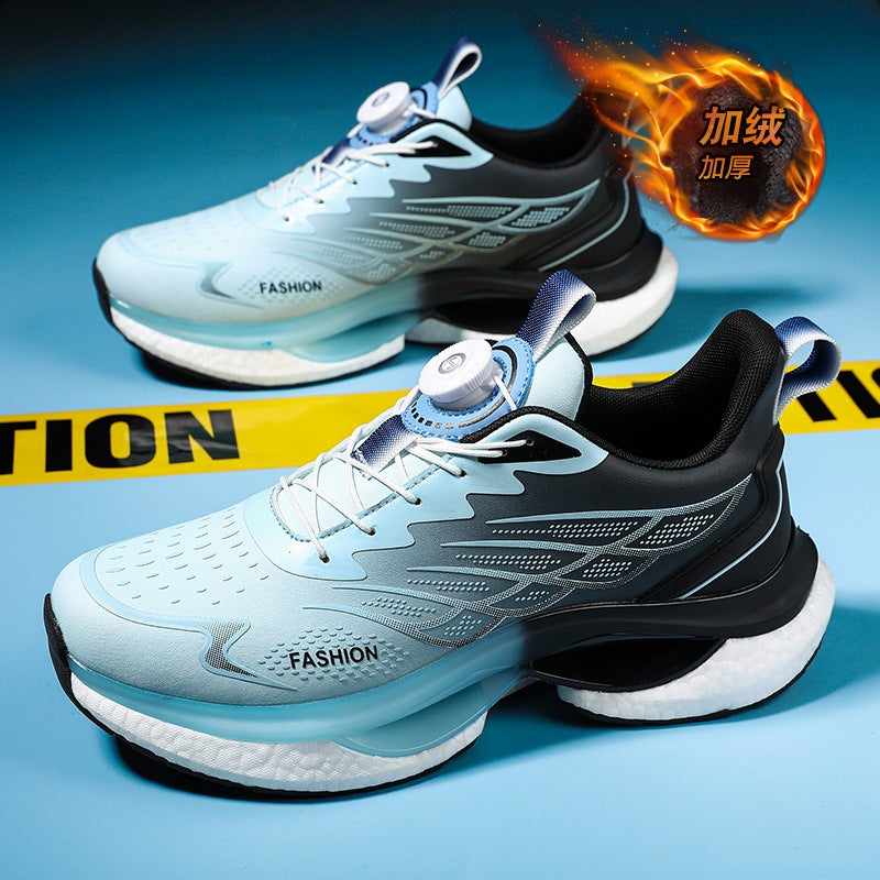 Cotton Shoes Men'S Shoes Winter Men'S Warm Cotton Shoes Youth Sneaker Non-Slip Casual Shoes Heightening Shoes Running Shoes - Image 2