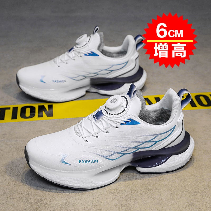 Cotton Shoes Men'S Shoes Winter Men'S Warm Cotton Shoes Youth Sneaker Non-Slip Casual Shoes Heightening Shoes Running Shoes - Image 1