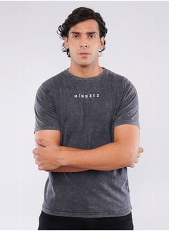 MENDEEZ Men's Comfortable Heathered Gray T-Shirt  - Image 1