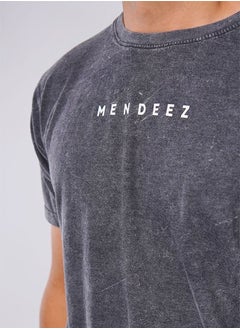 MENDEEZ Men's Comfortable Heathered Gray T-Shirt  - Image 4