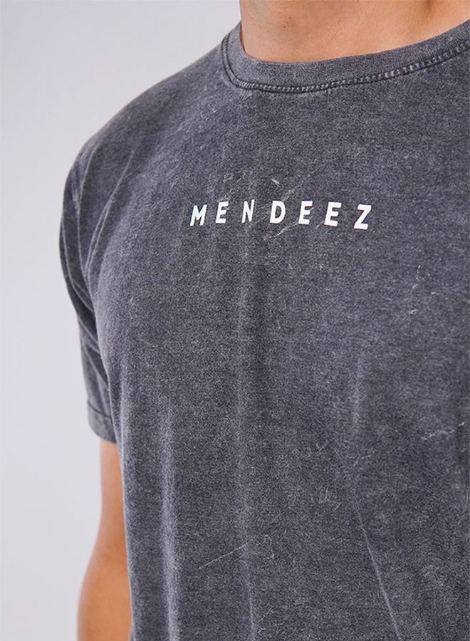 MENDEEZ Men's Comfortable Heathered Gray T-Shirt  - Image 4